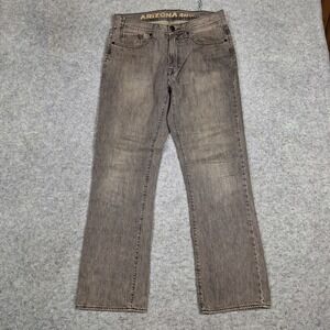 Arizona‎ Jeans Mens 32x32 Black Faded Slim Straight 5 Pocket Denim Pants